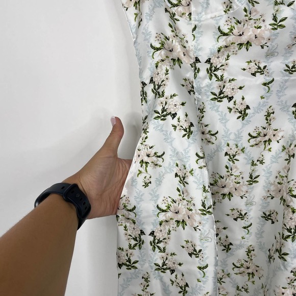 NWT Danielle Bernstein Dainty Floral Mini Slip Dress A-Line White - Picture 6 of 14